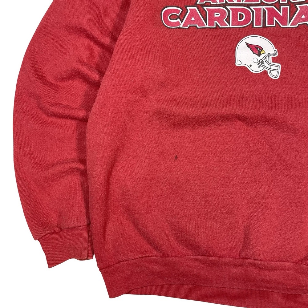 Vtg Arizona Cardinals Sweatshirt Mens M NFL Pullover Crewneck‎ Red Logo Football - Picture 3 of 9